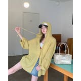 イエロー | 薄手 フード付きシャツ 長袖 チェック柄 紫外線対策 冷房対策 羽織 | RAKUku