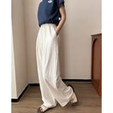 アイボリー | 25ssドロストサマーワイドパンツ クールパンツ ハイウエスト 涼しい | RAKUku