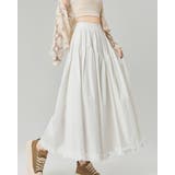 裾フリルバンディングスカート ギャザースカート ロングスカート | RAKUku | 詳細画像5 