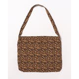 ブラウン | ヒョウ柄 トートバッグ ショルダーバッグ | RAKUku