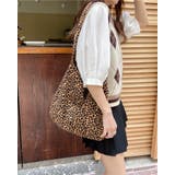 ヒョウ柄 トートバッグ ショルダーバッグ | RAKUku | 詳細画像5 