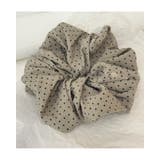 カーキ | シュシュ ドット柄 夏 | RAKUku