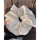 アイボリー | シュシュ サテン ヘア | RAKUku