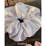 パープル | シュシュ サテン ヘア | RAKUku