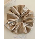 シャンパン | シュシュ サテン ヘア | RAKUku