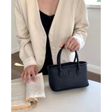 ブラック | ボタンスクエアレザーミニトートバッグ レーディス バッグ | RAKUku