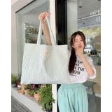 ミント | 25ss ストライプトートバッグ サブバッグ かわいい 韓国系 パステル | RAKUku