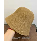 イエローブラウン | ユニセックス クロシェハット バケットハット 折りたたみ ゆったりサイズ | RAKUku