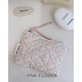 ピンクフラワー | フラワーマルチミニポーチ 化粧ポーチ メイクポーチ | RAKUku