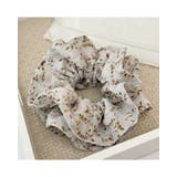 ブルー | フラワーシュシュ 花柄 小花柄 | RAKUku