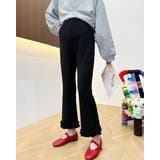 ブラック | フレアパンツ ボトムス マタニティパンツ | RAKUku