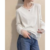 ホワイト | 【3color】メローフリル レイヤードトップス レディース | RAKUku