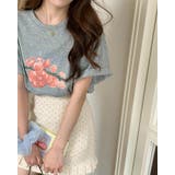 【3color】ぶどうアートプリント オーバーサイズTシャツ 半袖 | RAKUku | 詳細画像3 
