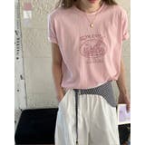 【3color】ROMANTIC ロゴプリントTシャツ ガーリー フルーツ | RAKUku | 詳細画像1
