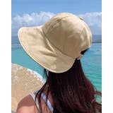 ベージュ | 【4color】UVカット ワイヤー入り つば広バケットハット | RAKUku
