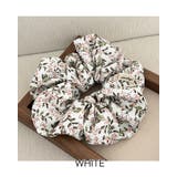 ホワイト | 【3color】フラワーブーケシフォンシュシュ ビッグシュシュ | RAKUku