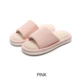 ピンク | 【3color】千鳥格子 ルームシューズ レディース | RAKUku