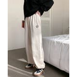 クリーム | スウェットパンツ レーディス リラックスパンツ | RAKUku