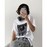 プリントTシャツ 半袖 モノクロ | RAKUku | 詳細画像10