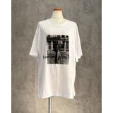 ホワイト | プリントTシャツ 半袖 モノクロ | RAKUku
