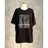 ブラック | プリントTシャツ 半袖 モノクロ | RAKUku