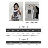 プリントTシャツ 半袖 モノクロ | RAKUku | 詳細画像2