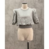 グレー | パフスリーブ カットソー 半袖 | RAKUku