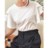 フリルスリーブ 半袖 Tシャツ | RAKUku | 詳細画像1