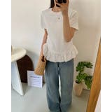 裾フリルTシャツ レーディス 綿100 | RAKUku | 詳細画像3