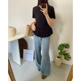 裾フリルTシャツ レーディス 綿100 | RAKUku | 詳細画像4