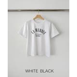 ホワイトブラック | Tシャツ レーディス シンプル | RAKUku