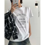 レタリングTシャツ 半袖 オーバーサイズ 韓国 madeinkorea | RAKUku | 詳細画像1