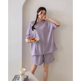 ワンポイントセットアップ 半袖Tシャツ&ショートパンツ ルームウエア | RAKUku | 詳細画像19