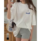 レタリングルーズフィットTシャツ LOVE チューリップ | RAKUku | 詳細画像1