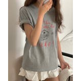 ドローイング風レタリングTシャツ エンジェル ケーキ madeinkorea | RAKUku | 詳細画像2