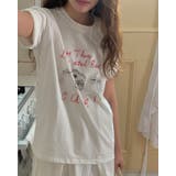 ドローイング風レタリングTシャツ エンジェル ケーキ madeinkorea | RAKUku | 詳細画像8