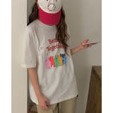 ルーズフィットベアプリントTシャツ レタリング 半袖 | RAKUku | 詳細画像2 
