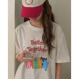 ルーズフィットベアプリントTシャツ レタリング 半袖 | RAKUku | 詳細画像5 