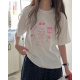 ドローイング風レタリングTシャツ パステルカラー 半袖 madeinkorea | RAKUku | 詳細画像1