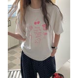 ドローイング風レタリングTシャツ パステルカラー 半袖 madeinkorea | RAKUku | 詳細画像13