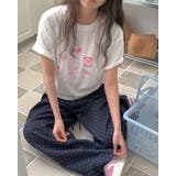 ドローイング風レタリングTシャツ パステルカラー 半袖 madeinkorea | RAKUku | 詳細画像2