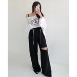 カットアウトワイドスウェットパンツ カットオフパンツ madeinkorea | RAKUku | 詳細画像4