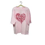 ピンク | フロントハートロゴTシャツ LOVE ラブ | RAKUku