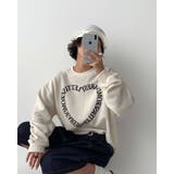 フロントハートレタリングニット スウェット オーバーフィット | RAKUku | 詳細画像8 