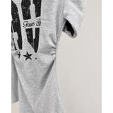 ラウンドネックサイドギャザー長袖レタリングTシャツ カットソー 韓国ファッション | RAKUku | 詳細画像7