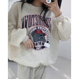 4color オーバーフィットプリントスウェット 長袖 | RAKUku | 詳細画像4 