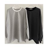 2color ボーダーラウンドカットソー トップス | RAKUku | 詳細画像10