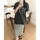 【3color】 ハートラインロゴ オーバーサイズTシャツ | RAKUku | 詳細画像3