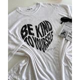 【3color】ハートロゴプリント 半袖Tシャツ レディース | RAKUku | 詳細画像2