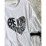 【3color】ハートロゴプリント 半袖Tシャツ レディース | RAKUku | 詳細画像3